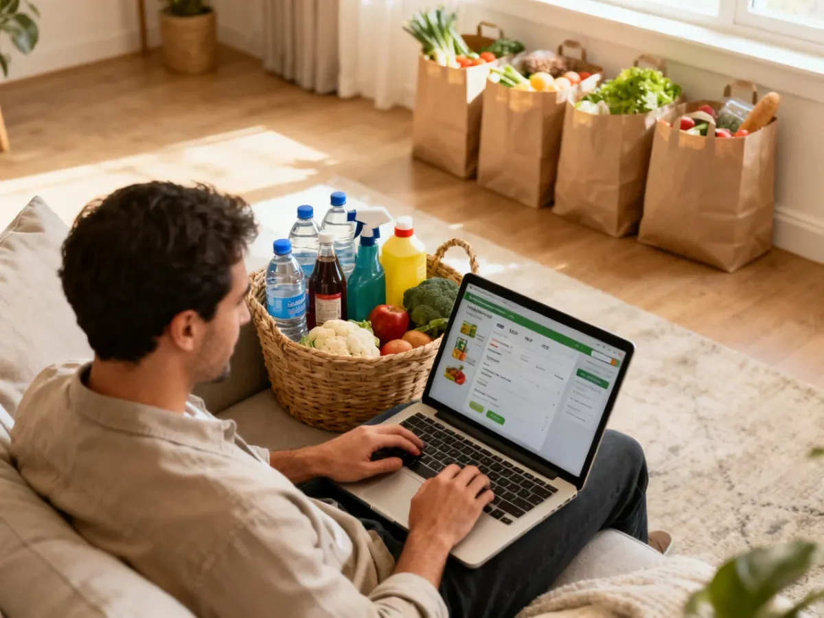 Planowanie zakupów spożywczych online z dostawą ciężkich produktów