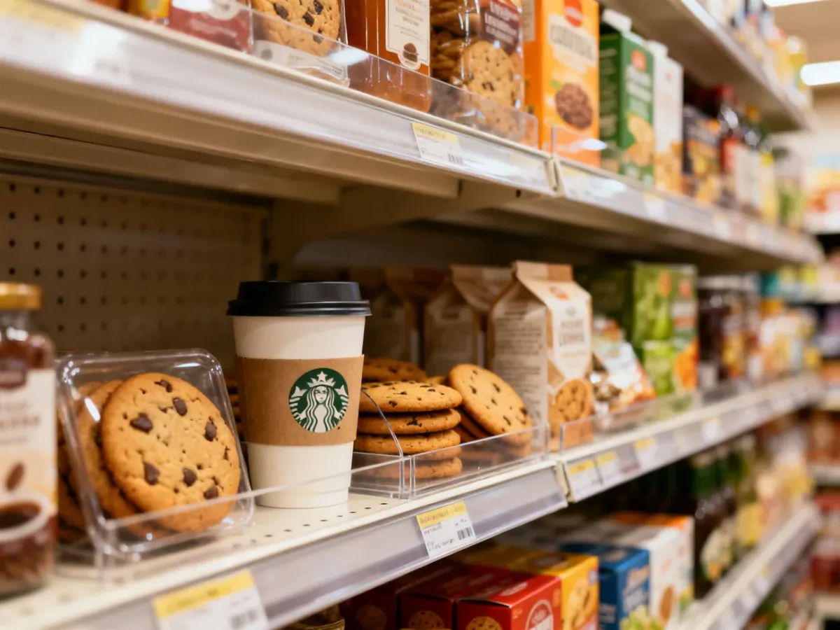 Ekspozycja kawy i ciastek jako przykład cross-merchandisingu