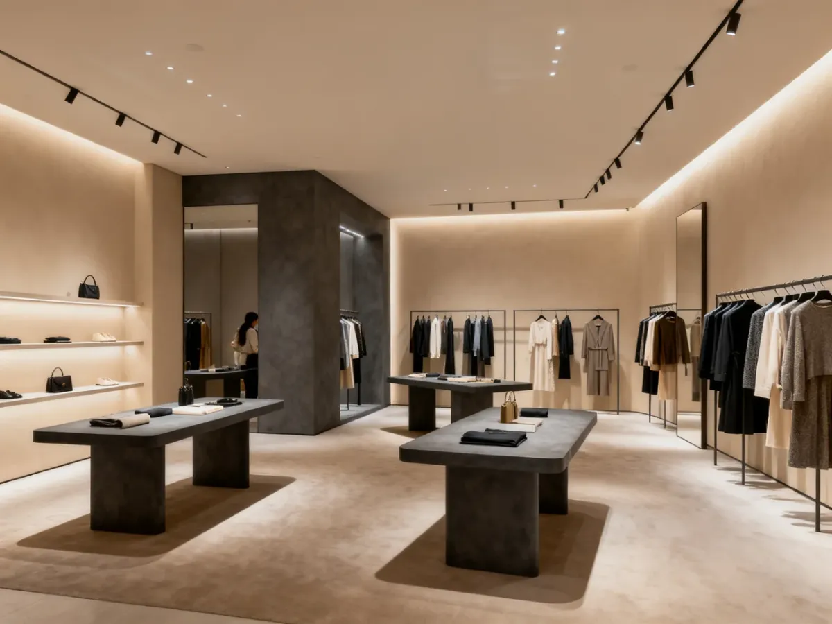Premium boutique with an informal free-flow product layout